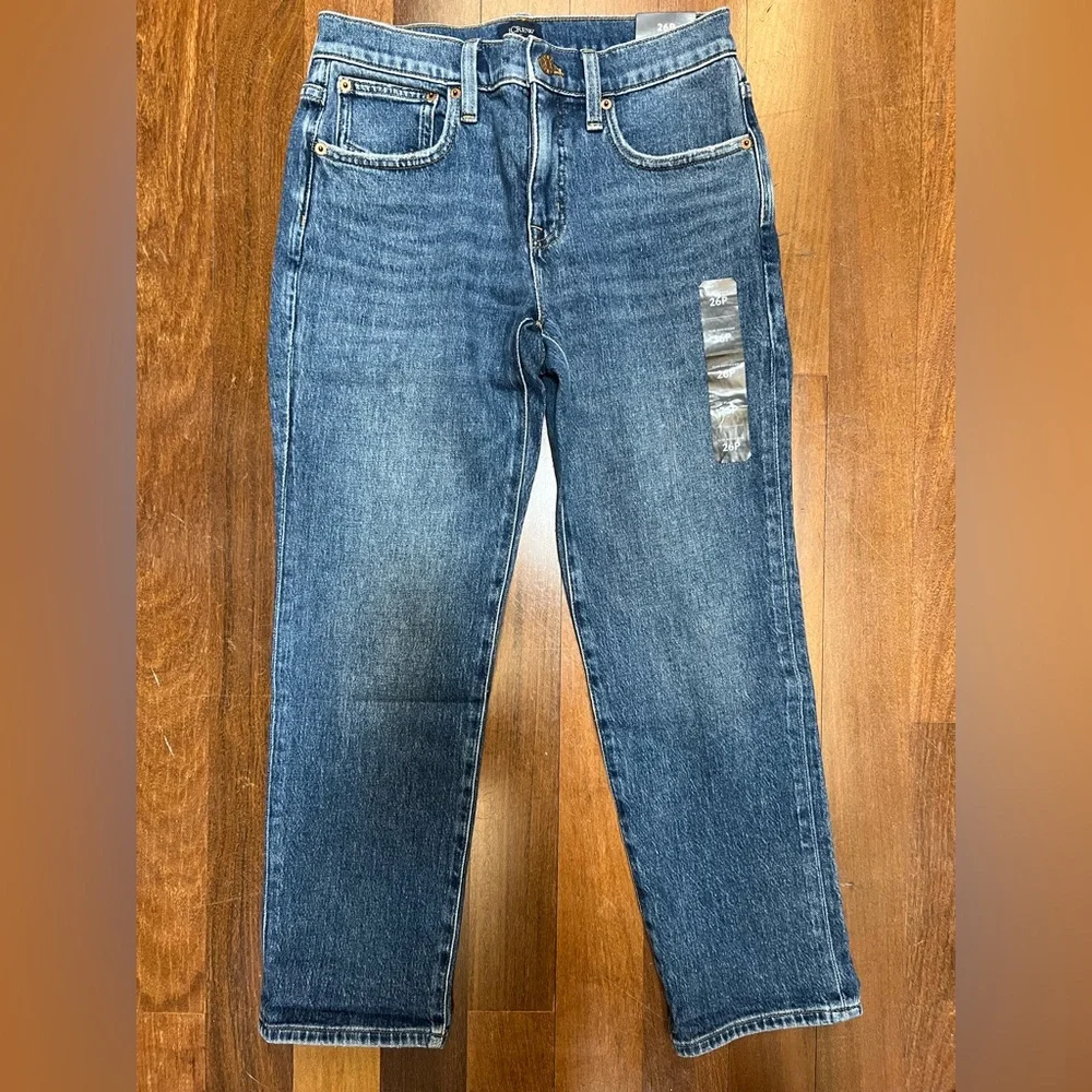 J Crew NWT 26 Slim Boyfriend Jeans Clear Lake Wash - Picture 5 of 8